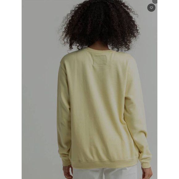 The Rolling Stones Women's Light Yellow Graphic Crewneck Sweatshirt.‎ Size M - Picture 3 of 8